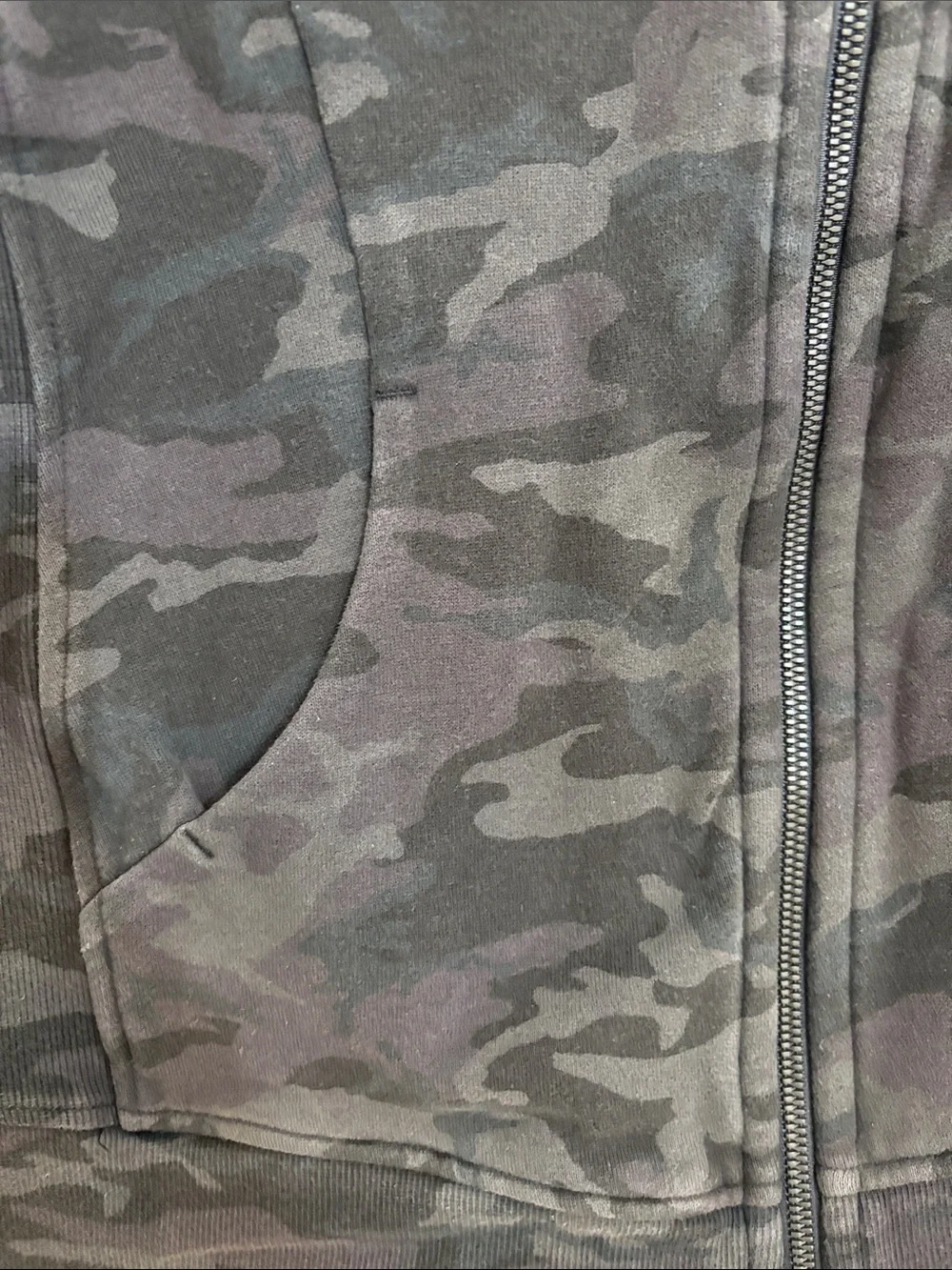 lululemon athletica Black Camo Zip-Up Hoodie